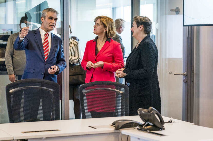 Rondleiding minister
